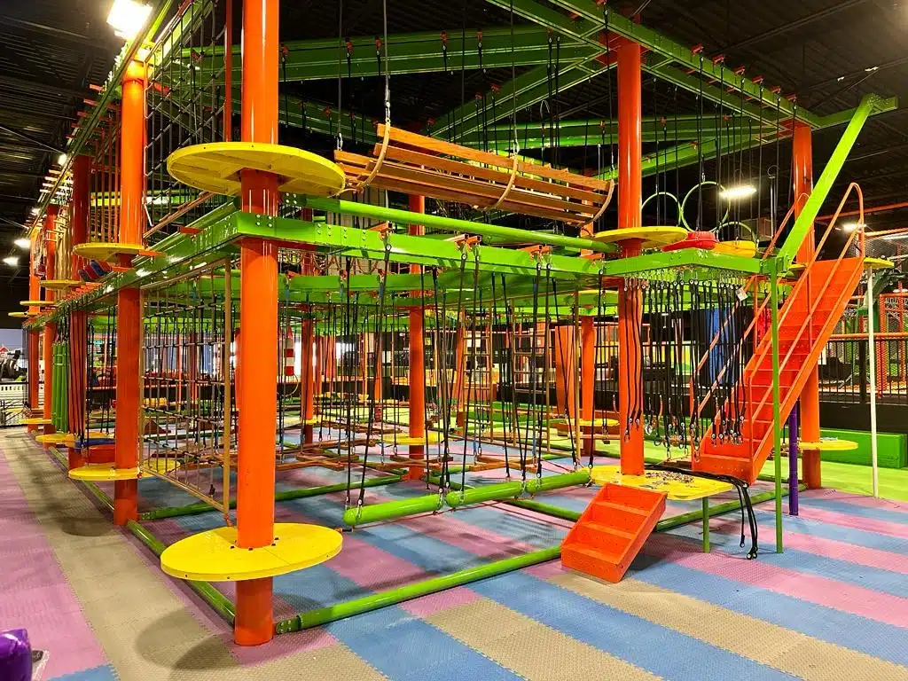 Rope course adventure area